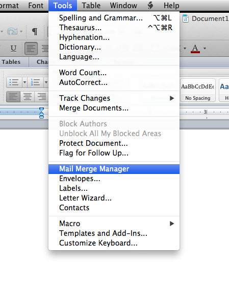 making labels in word 2011 for mac